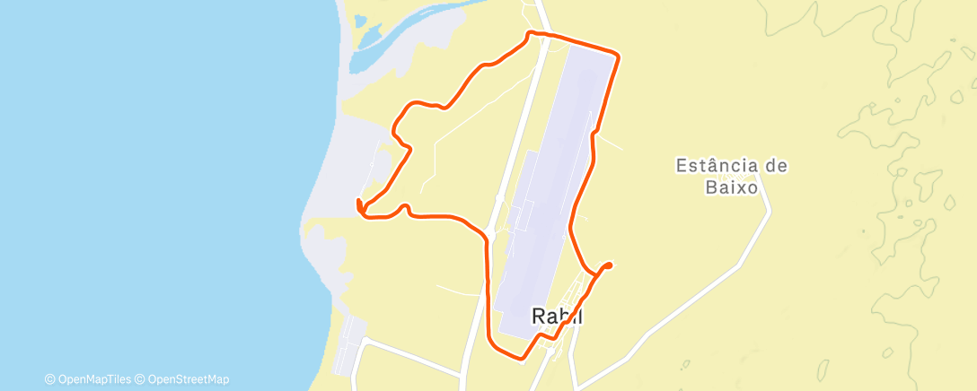 Карта физической активности (Afternoon Run)