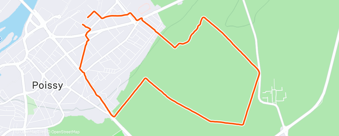 Map of the activity, Afternoon Trail Run