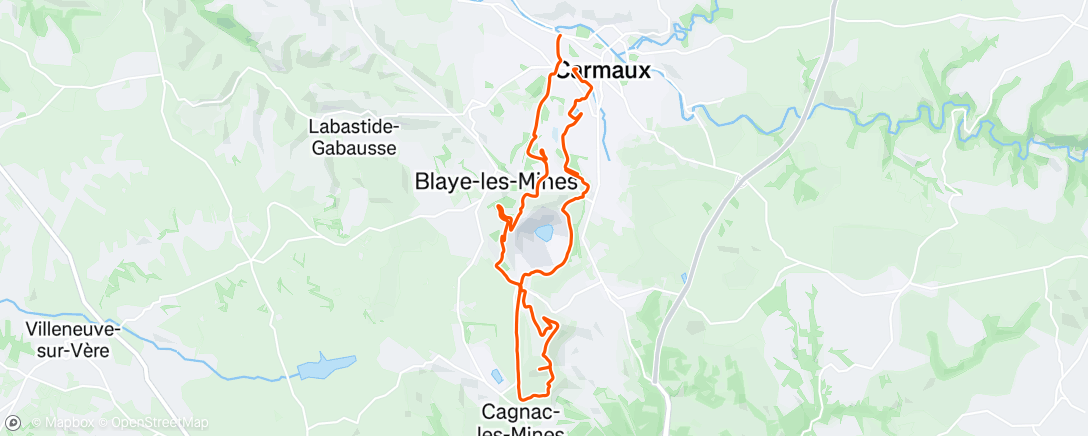 Carte de l'activité