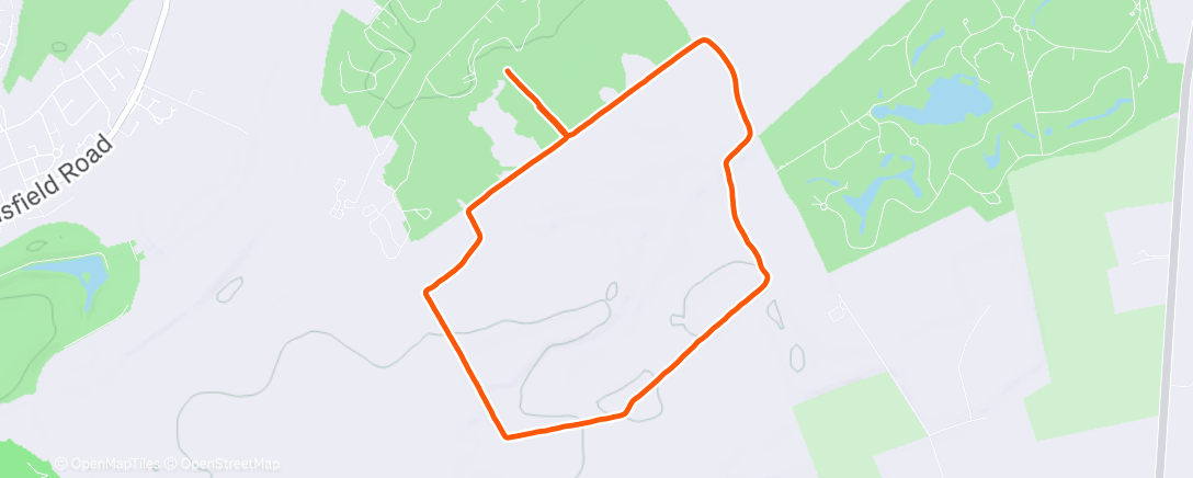 Map of the activity, Morning Run