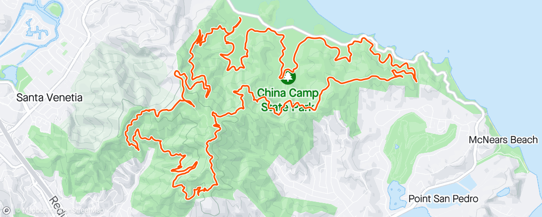 Mapa de la actividad, China Camp!