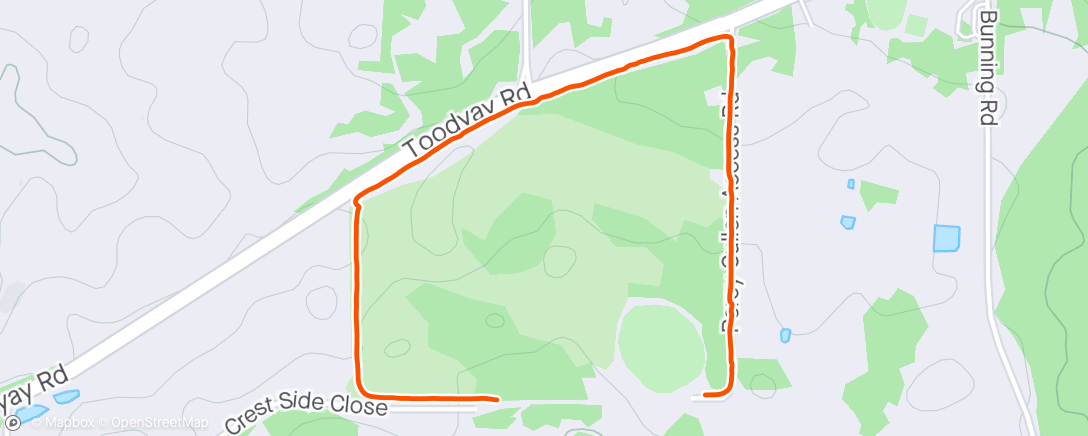 Mapa da atividade, Pre training jog