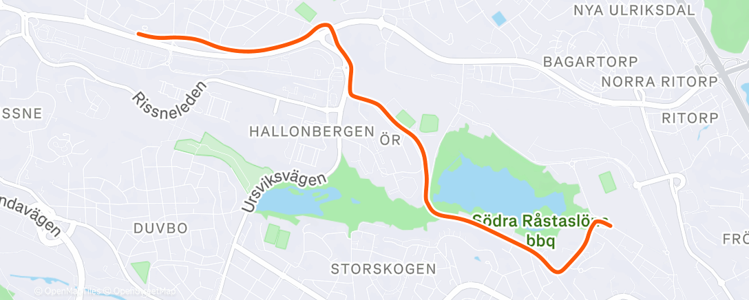 Map of the activity, Afternoon E-Bike Ride