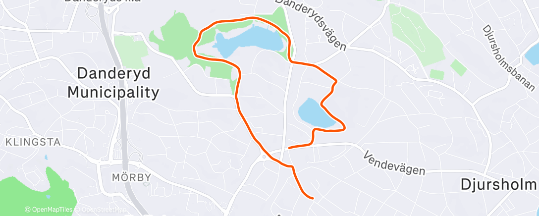 Map of the activity, Morning Walk