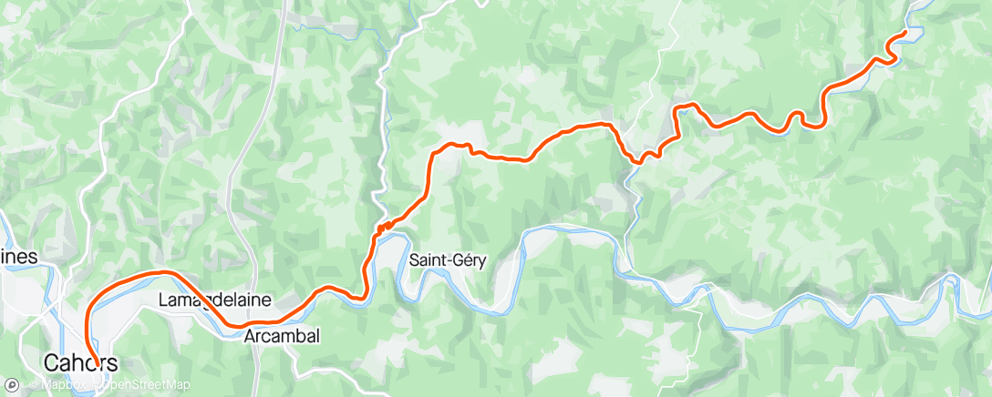 Map of the activity, #107.24b: 🚴‍♂️ Stage C’Party: Rocamadour => Cahors