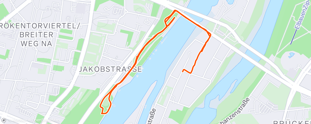 Map of the activity, Fahrt am Nachmittag