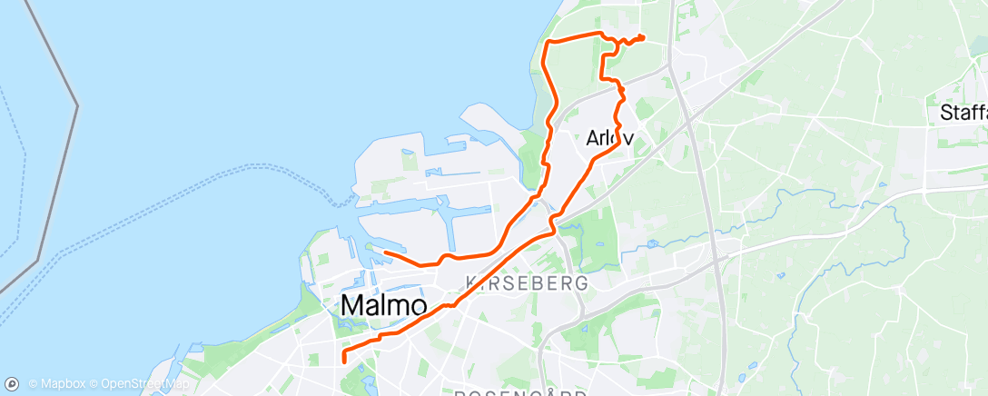 Map of the activity, Möte i Alnarp och lunch på Saltimporten