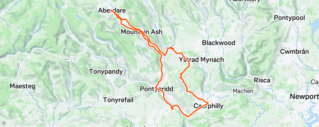 Map of the activity, Morning Ride