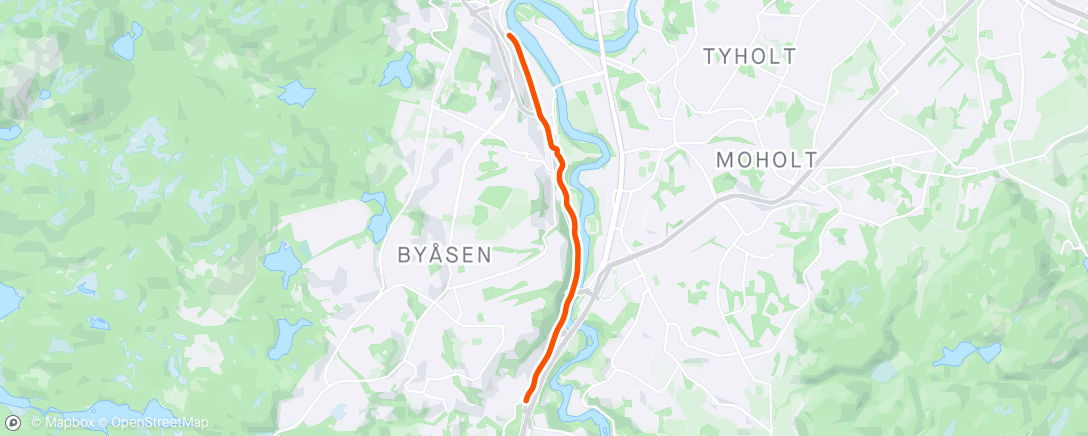 Mapa da atividade, Evening E-Bike Ride