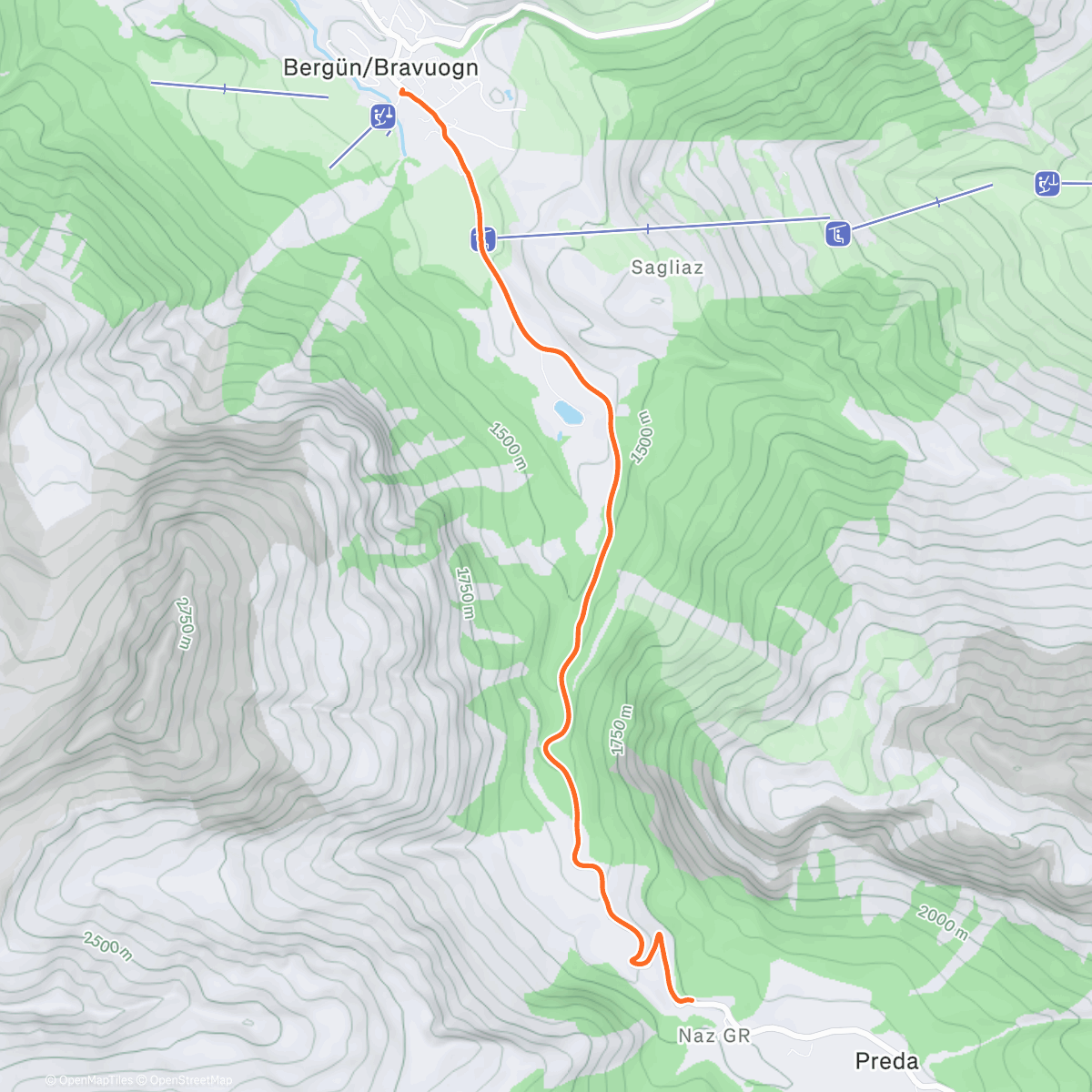 Map of the activity, Sledding into ‘26 Swiss style!