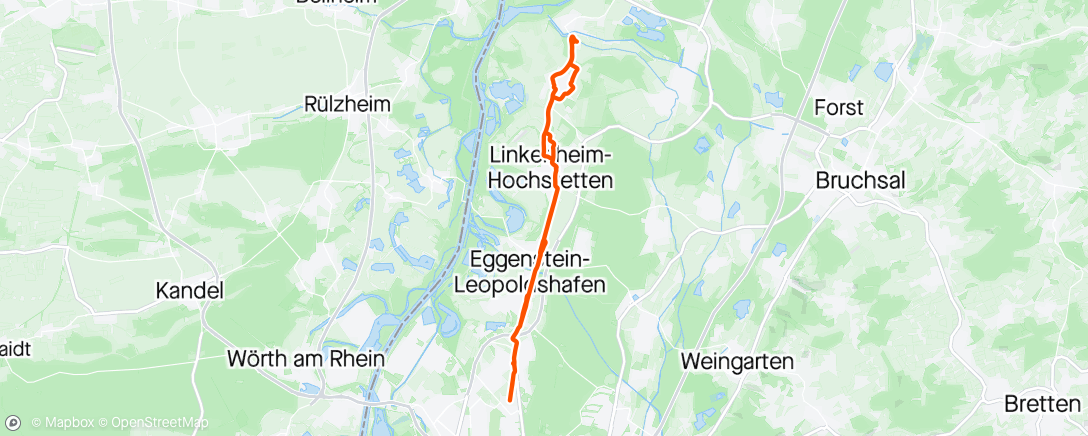 アクティビティ「E-Bike-Fahrt am Nachmittag」の地図