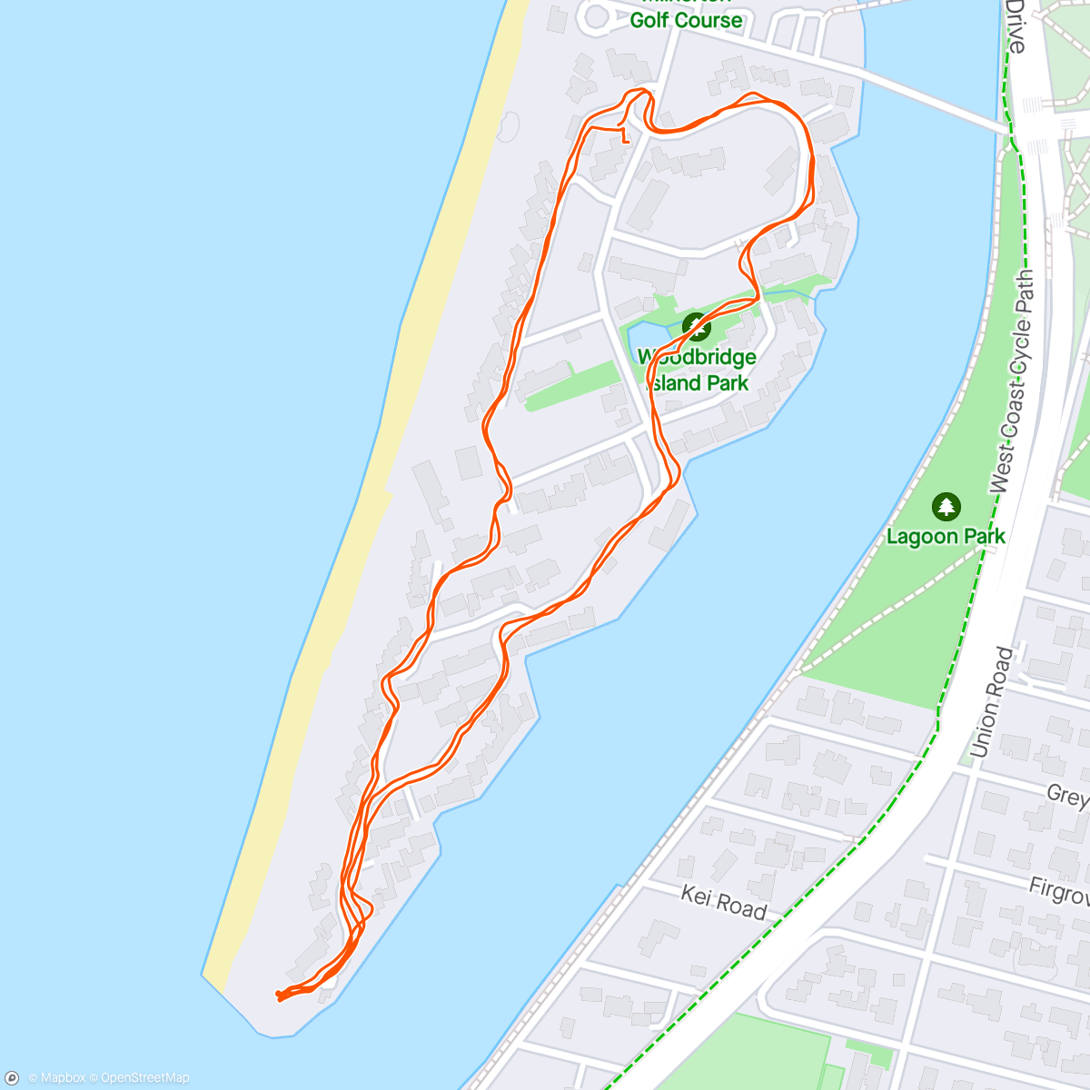 Map of the activity, Island 🏝️ Walk 🔆