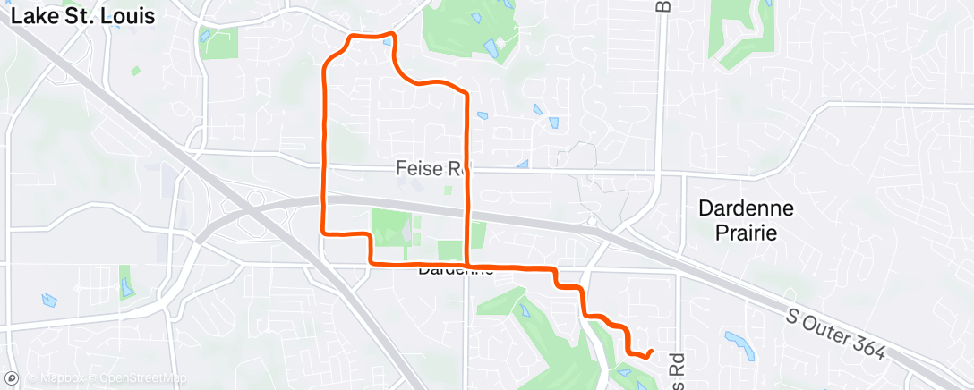 Map of the activity, Things changed after 4 miles