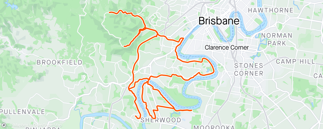 Map of the activity, 2024/04/19 — cootha back n front