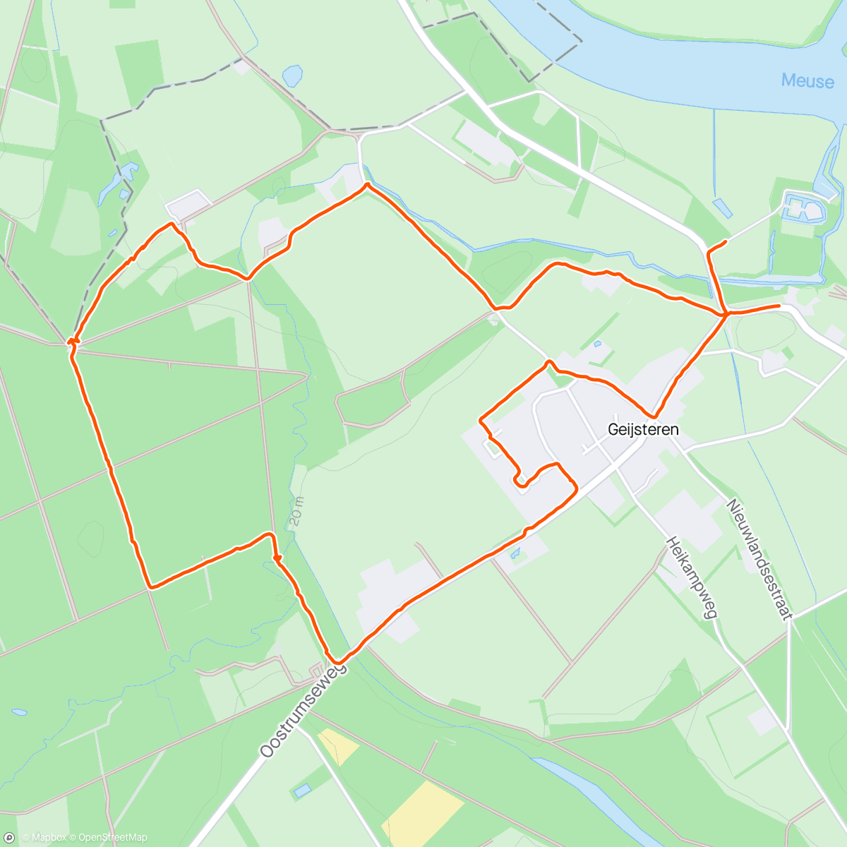 Map of the activity, Prachtige Brabantse route op Koningsdag, samen met Siebe en Mima