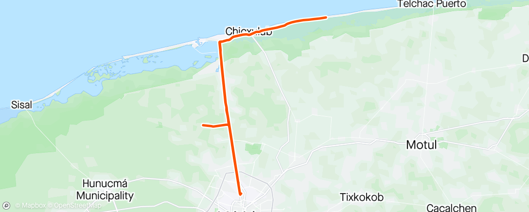 Mapa da atividade, Vuelta ciclista por la mañana