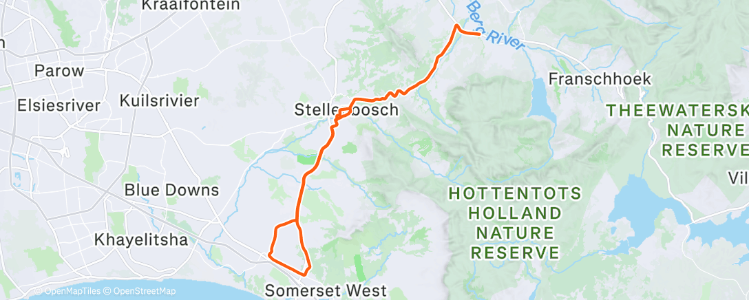 Map of the activity, Morning Ride