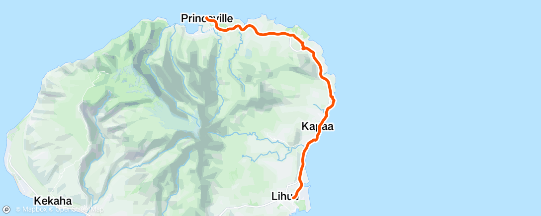 Map of the activity, Morning Ride