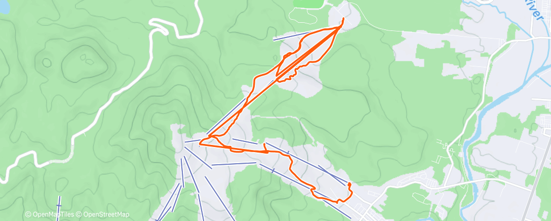 Map of the activity, Morning Alpine Ski