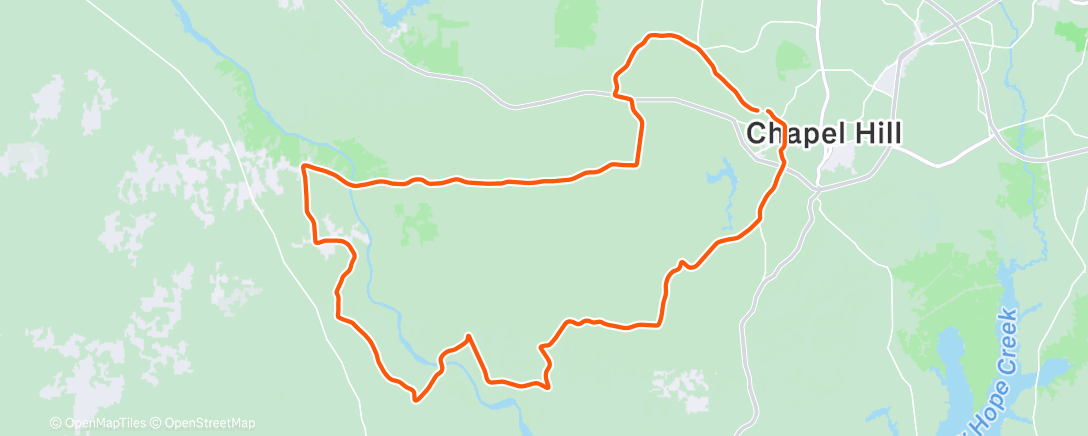 Carte de l'activité Afternoon Ride