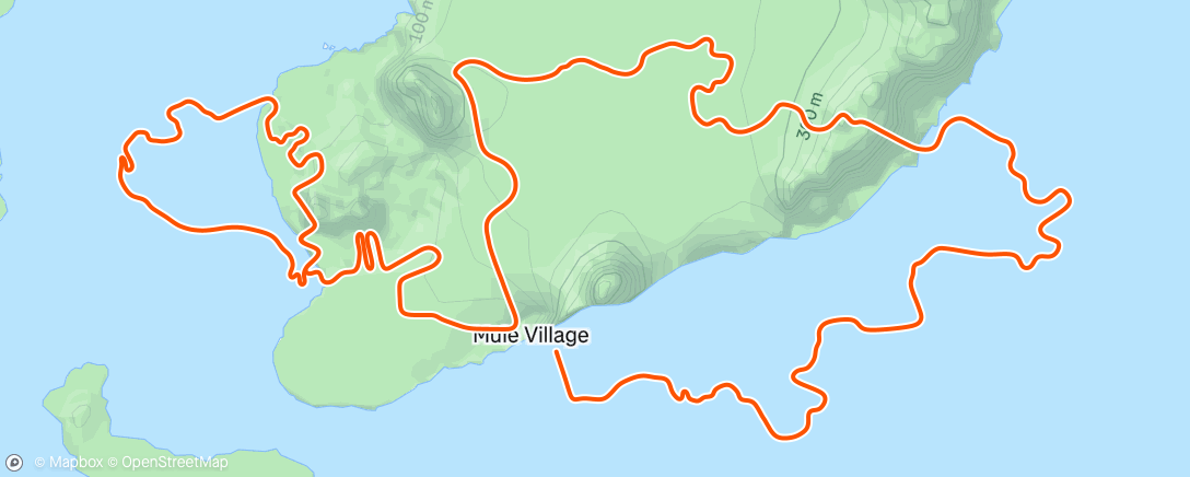 Map of the activity, Zwift - Triple Flat Loops in Watopia