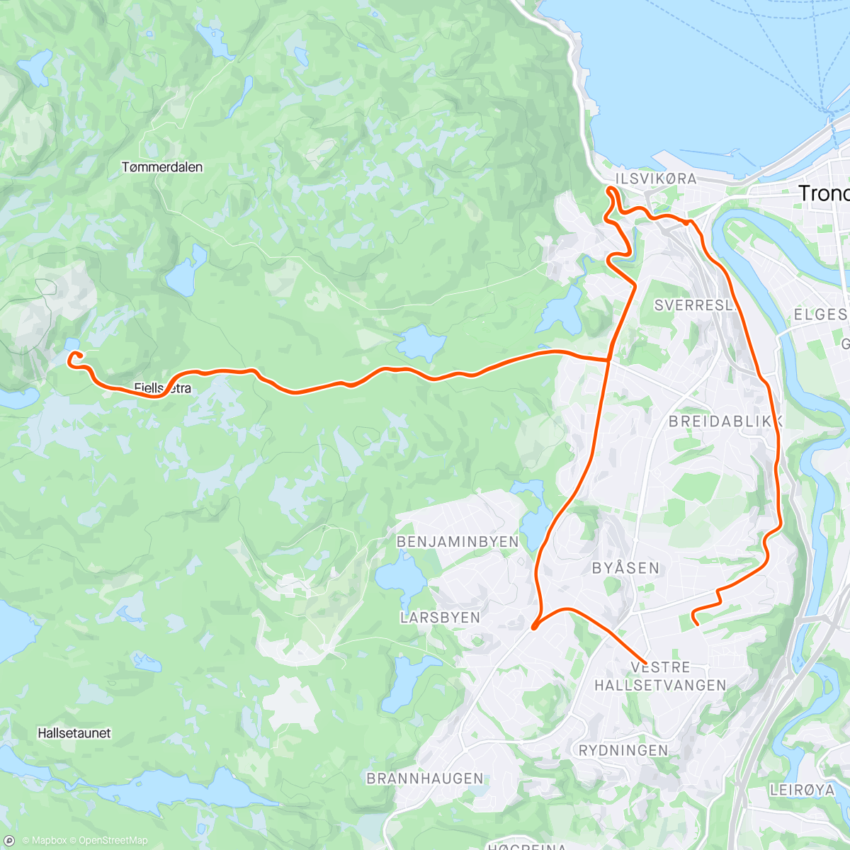 Mapa da atividade, Årets første på Skistua
