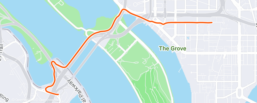 Map of the activity, Afternoon Ride