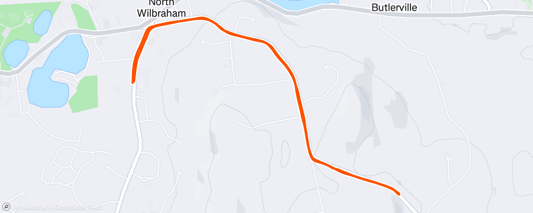 Map of the activity, Lunch Run