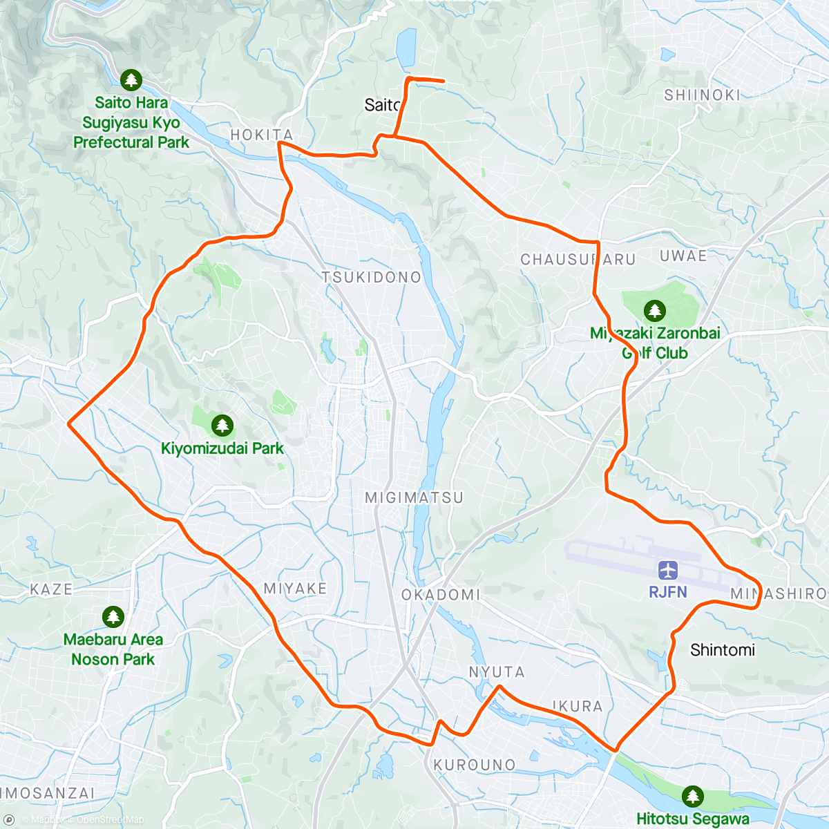 Carte de l'activité morning ride