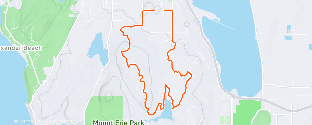 Map of the activity, Anacortes Community Forest Lands