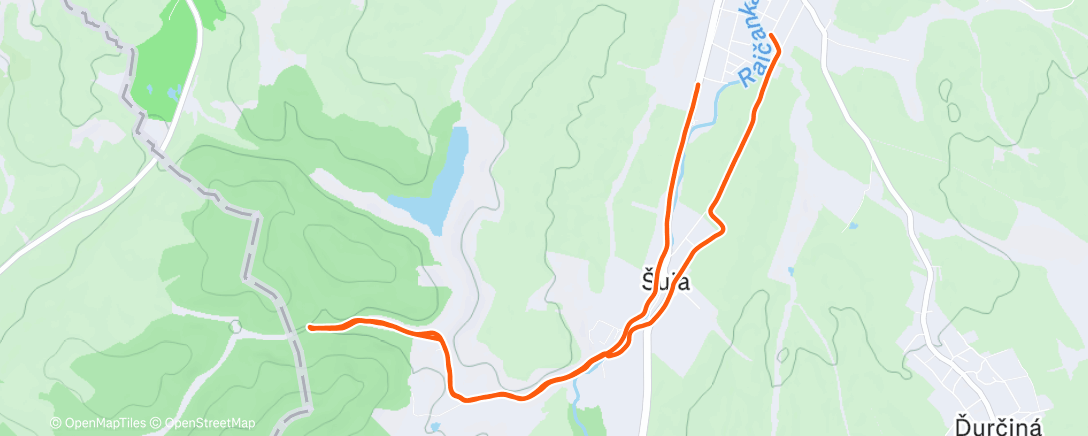 Map of the activity, Pocupkať po polmaratóne