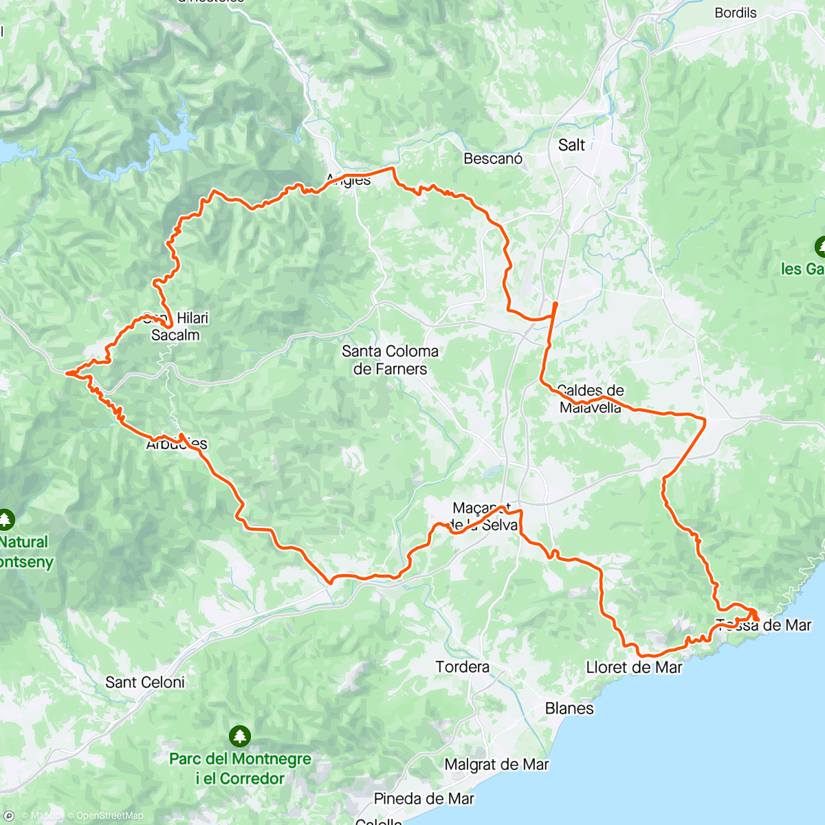 Map of the activity, Hillary / Königsetappe / 160 km - 2000HM- Traumtag - Catalonya