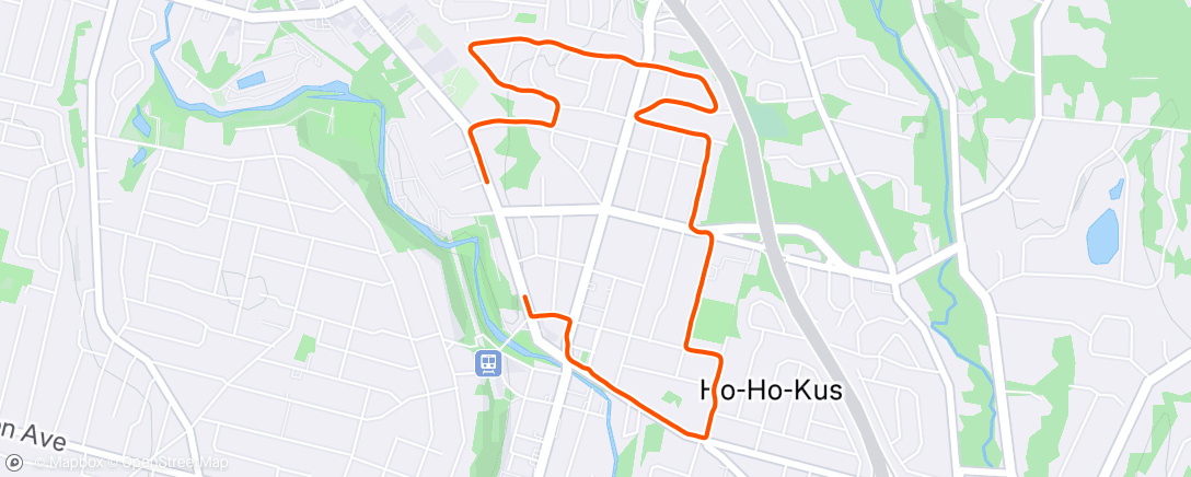 Map of the activity, Easy run