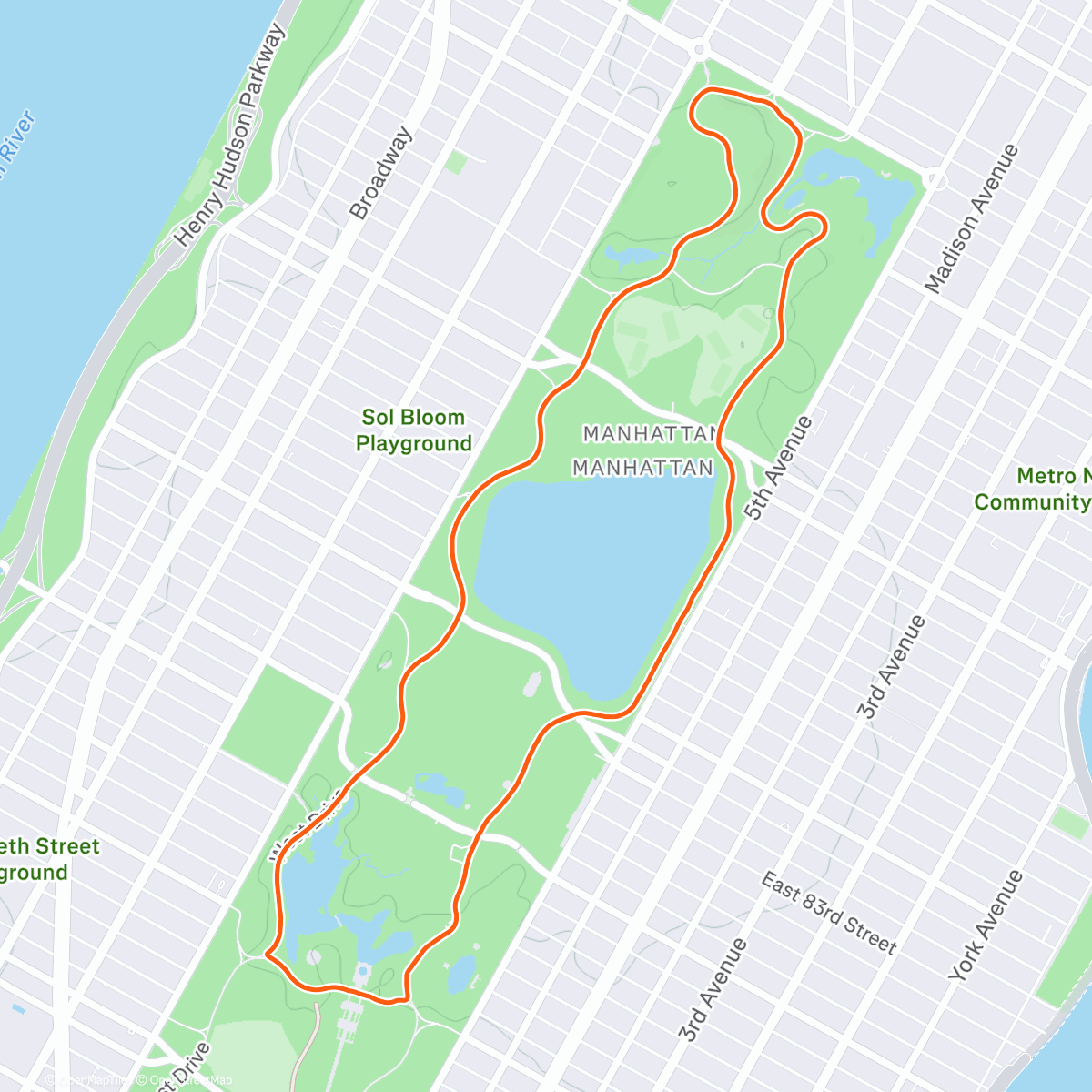 Map of the activity, First run after nasty cold. And really cold outside!
