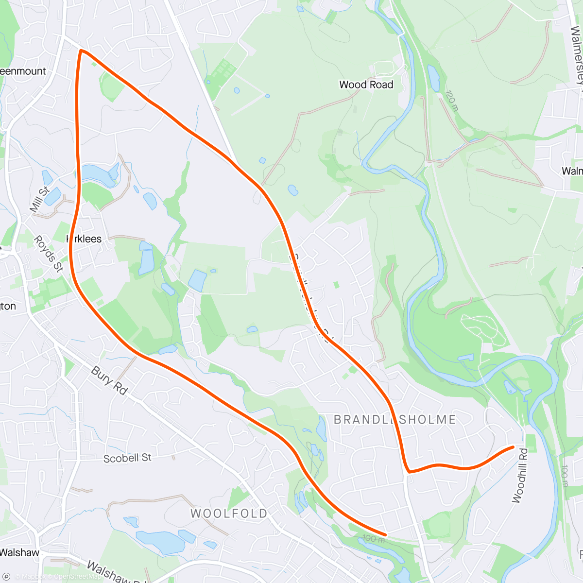 Map of the activity, 8Km loop with Luke Harreld coaching, thank-you. Glad I got out 😊