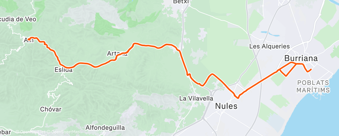 Map of the activity, Aín brumoso