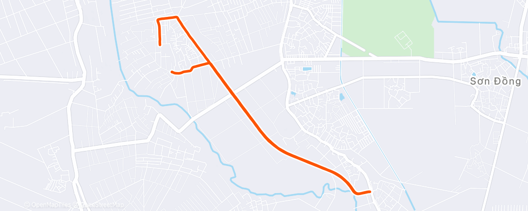 Карта физической активности (Afternoon Run)