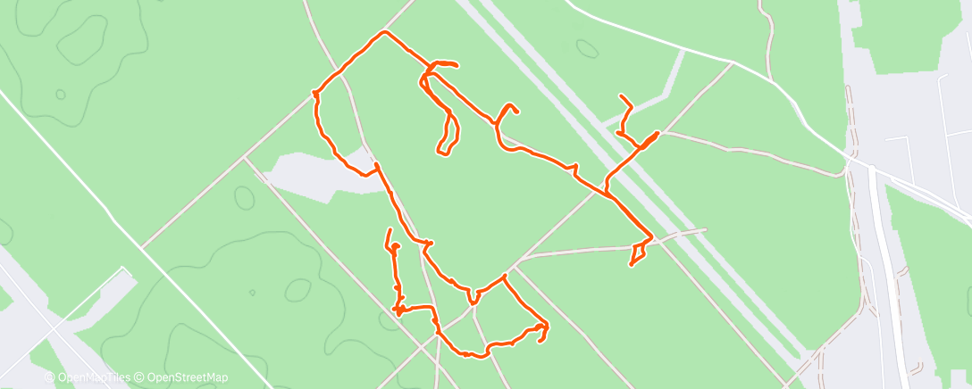 Map of the activity, Lunch Hike