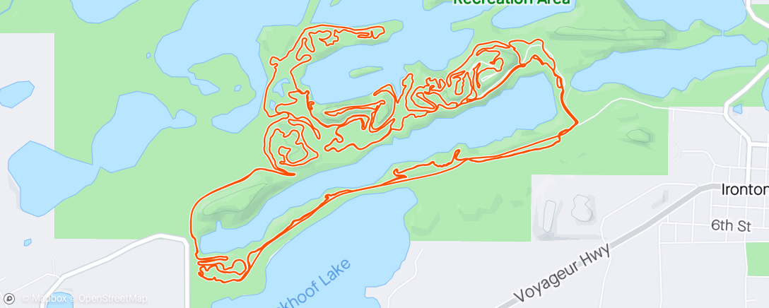 Map of the activity, Cuyuna Opening Day 🥰