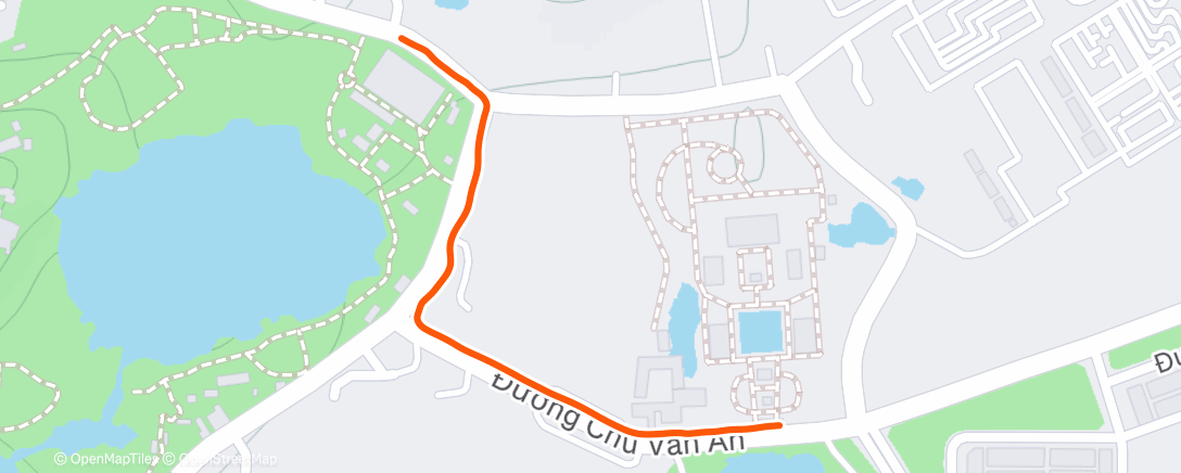 Map of the activity, Morning Run