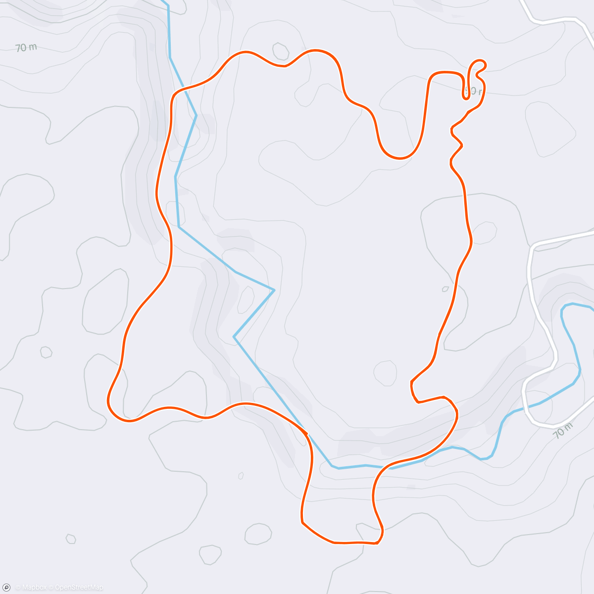 Map of the activity, Zwift - Two Village Loop in Makuri Islands