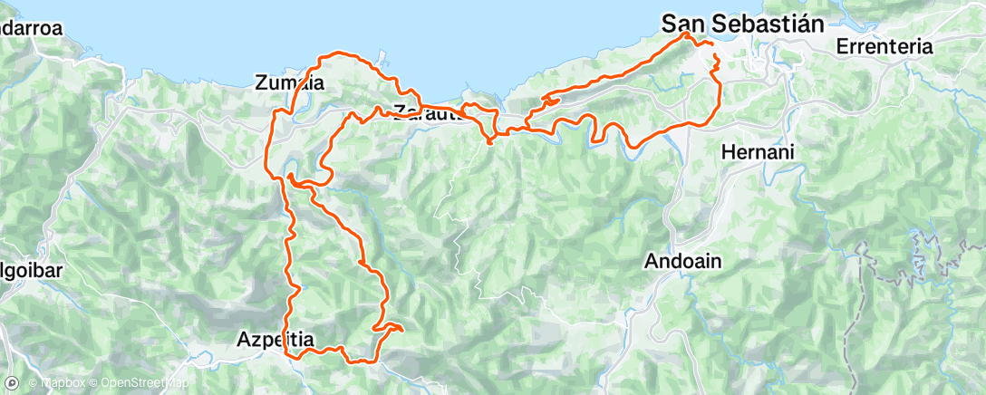 Map of the activity, Morning Ride