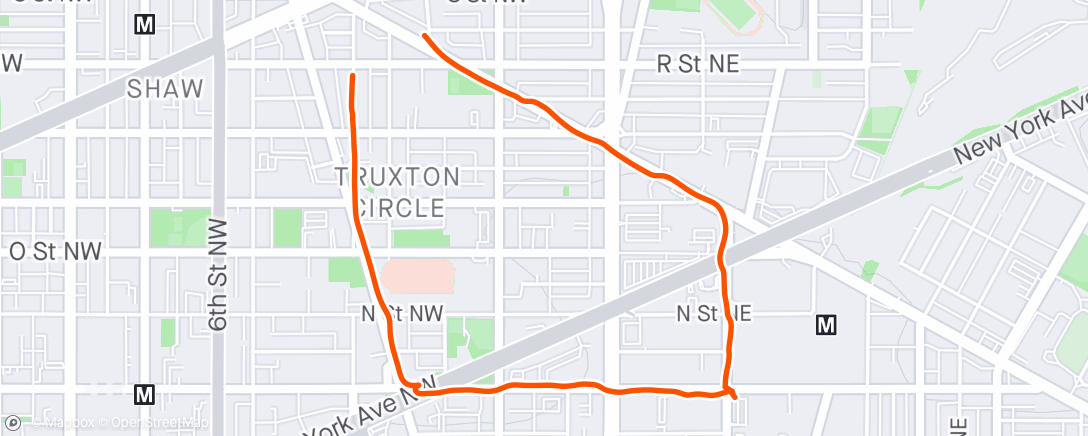 Map of the activity, Night Walk. Harris Teeter. With 93% humidity, to me 66 felt like 85. Seriously. I should have just stopped and taken my sweat shirt off