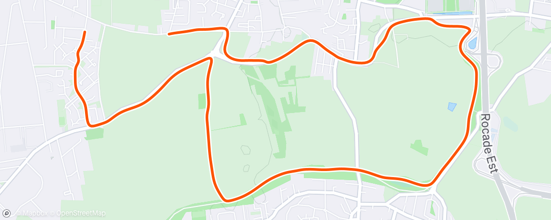 Map of the activity, Lunch Run