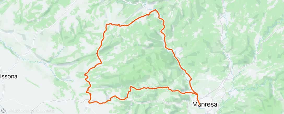 Map of the activity, Volta Catalunya, stage 1