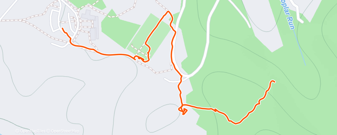 Map of the activity, Morning Walk