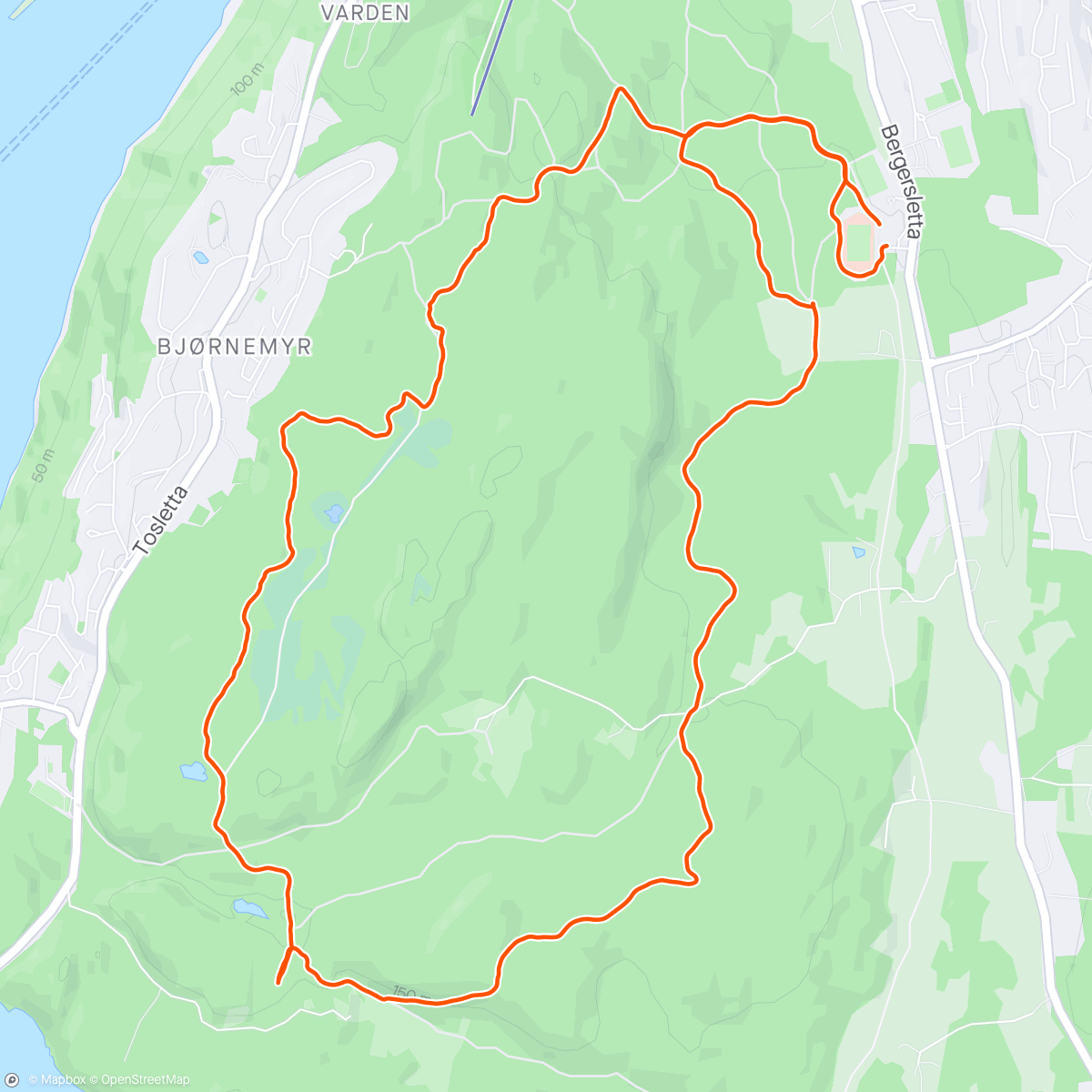 Mapa da atividade, Våt skogtur