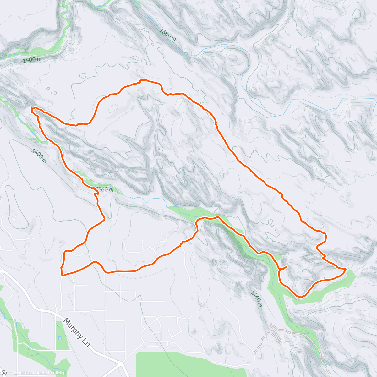 Map of the activity, Mill Creek Fins