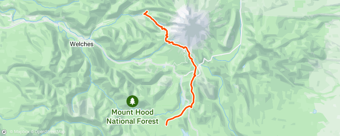 Map of the activity, Morning Hike