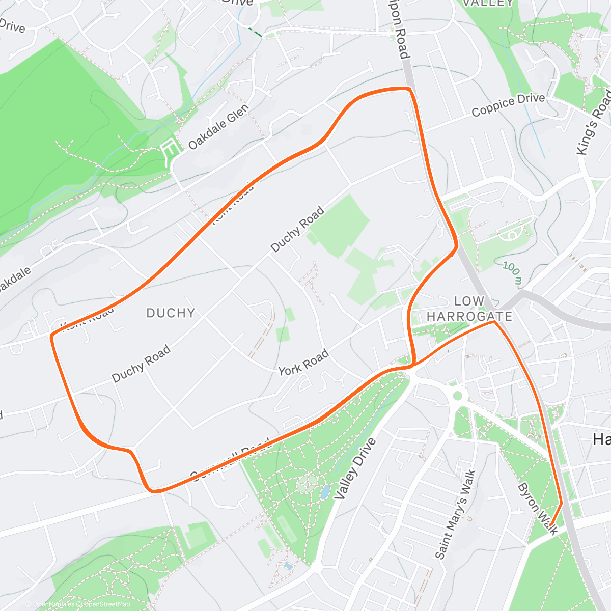 Mapa da atividade, Zwift - Race: SZR After Work Party (A) on Duchy Estate in Yorkshire